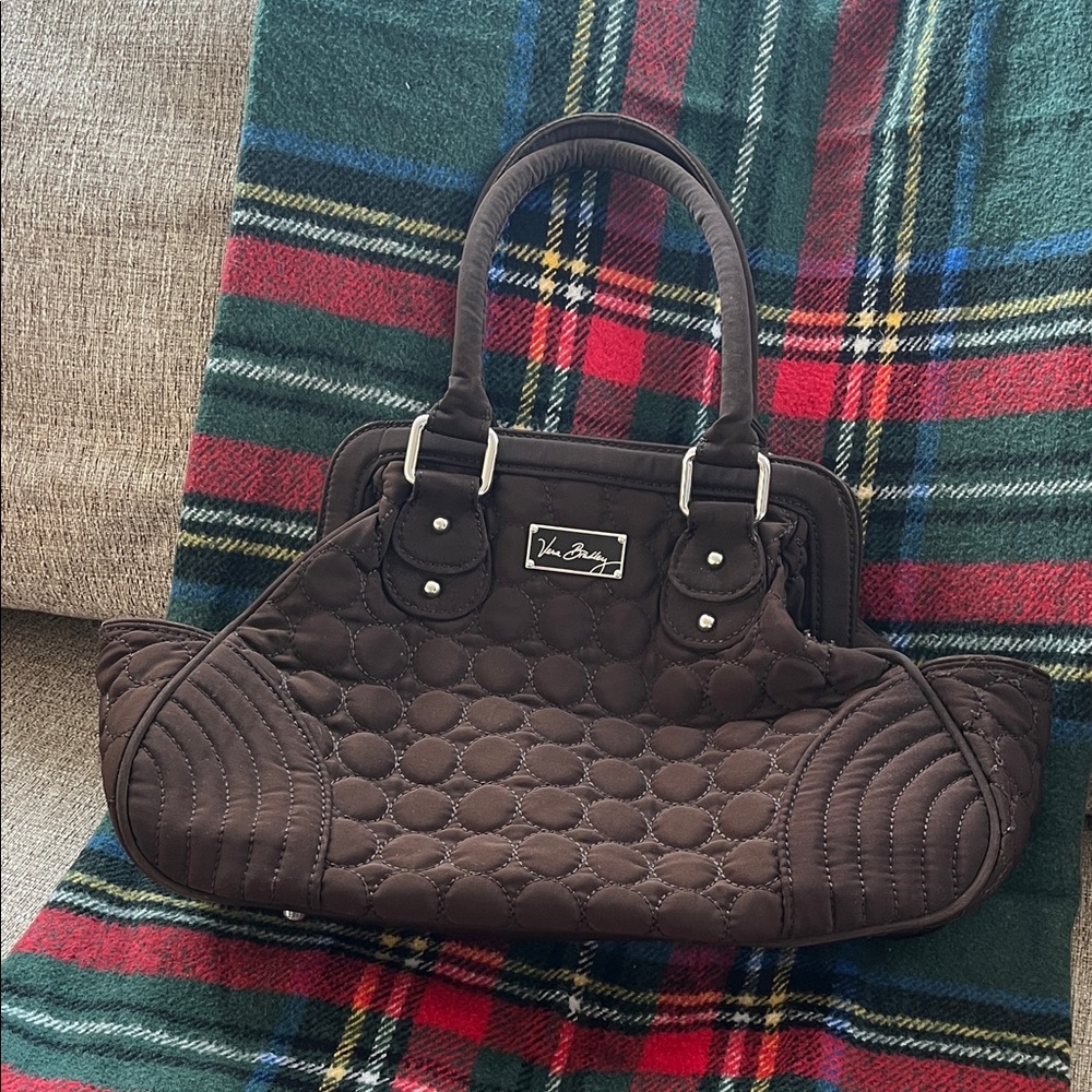 Vera Bradley Chocolate Quilted Shoulder Bag